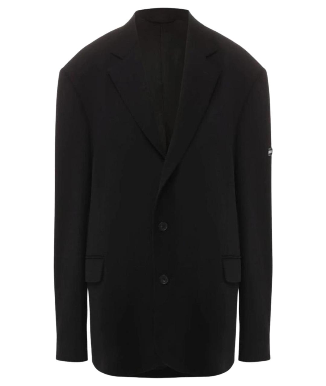 BALENCIAGA Черный полиэстеровый жакет/пиджак, фото 1