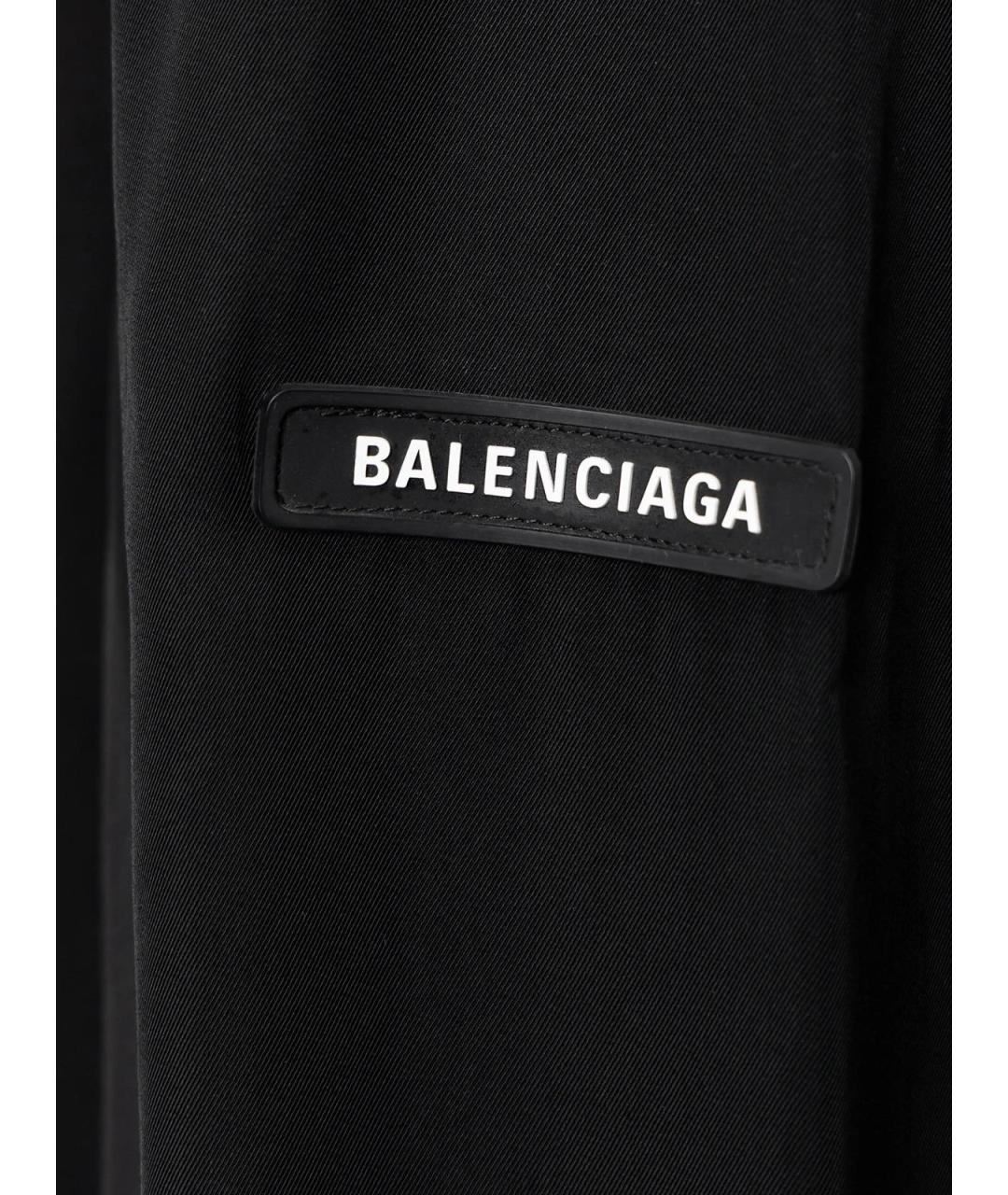 BALENCIAGA Черный полиэстеровый жакет/пиджак, фото 4