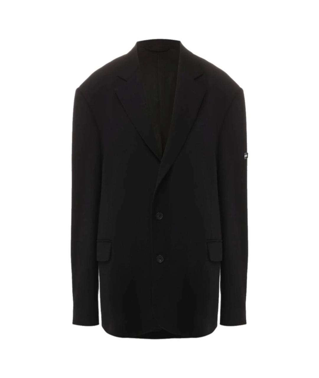 BALENCIAGA Черный полиэстеровый жакет/пиджак, фото 5