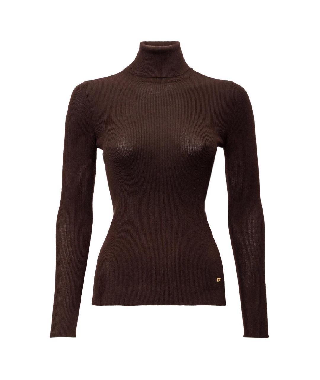 TOM FORD Коричневый кашемировый джемпер / свитер, фото 1