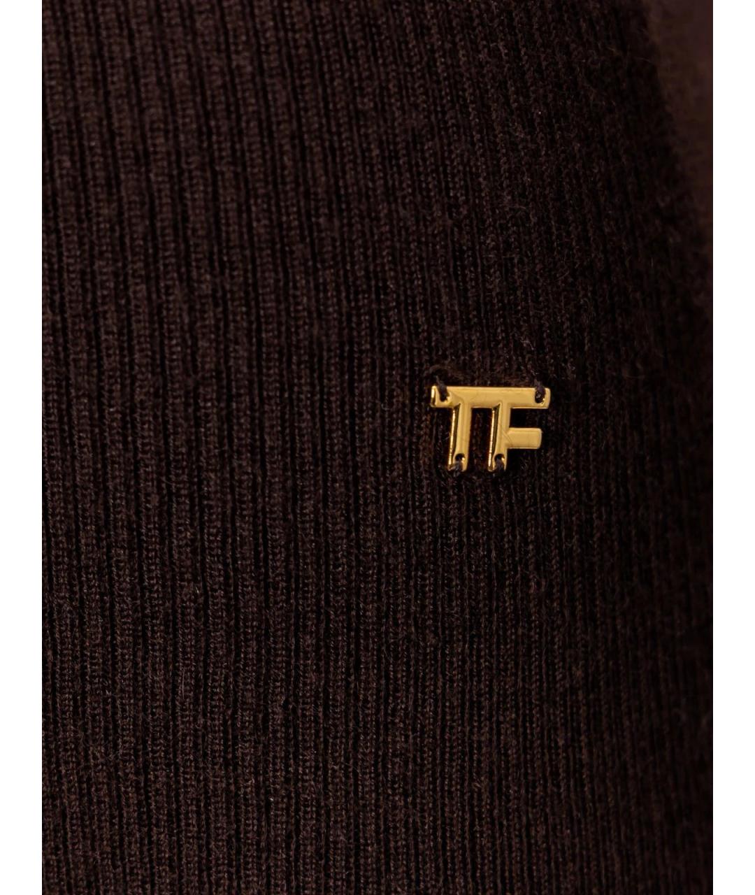 TOM FORD Коричневый кашемировый джемпер / свитер, фото 3