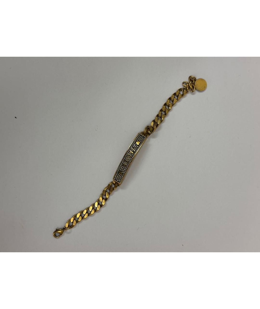 CHRISTIAN DIOR Золотой позолоченный браслет, фото 3