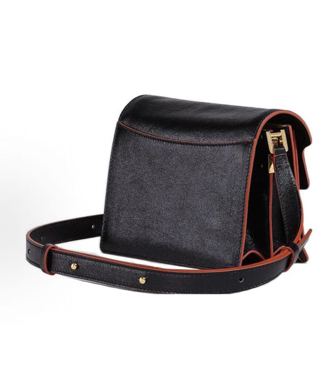 MARNI Черная кожаная сумка через плечо, фото 3