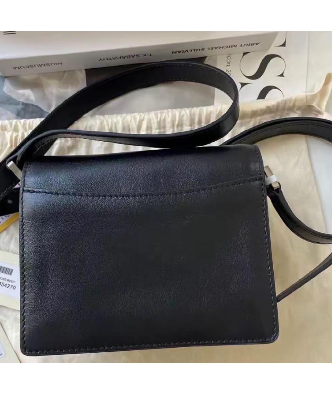 MARNI Черная кожаная сумка через плечо, фото 6