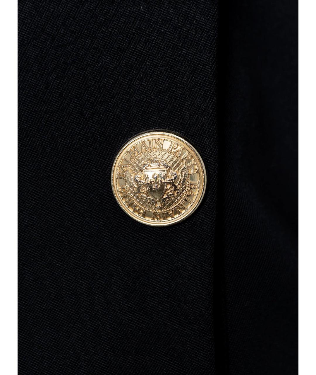 BALMAIN Черное шерстяное повседневное платье, фото 3