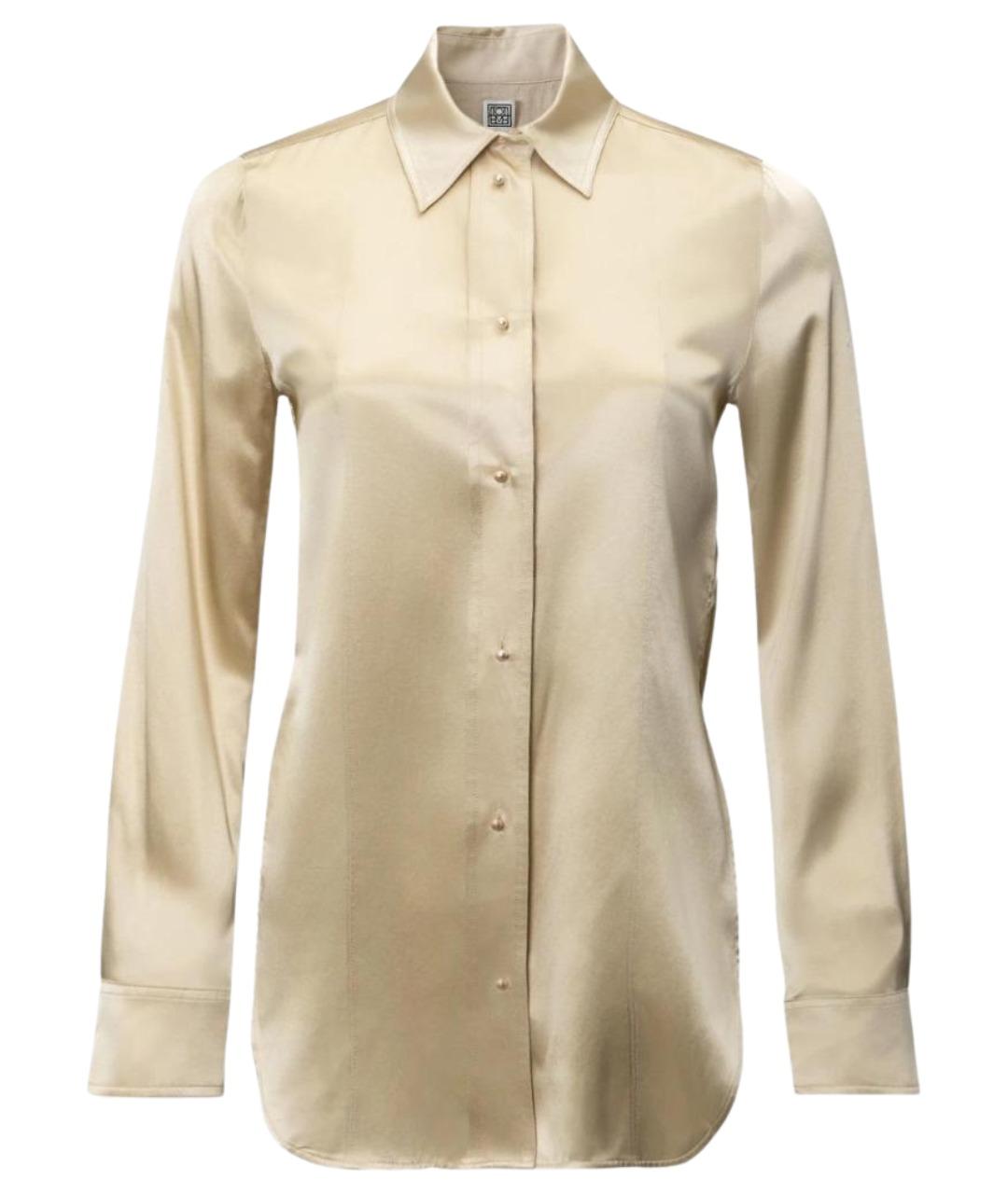 TOTEME Бежевая шелковая блузы, фото 1