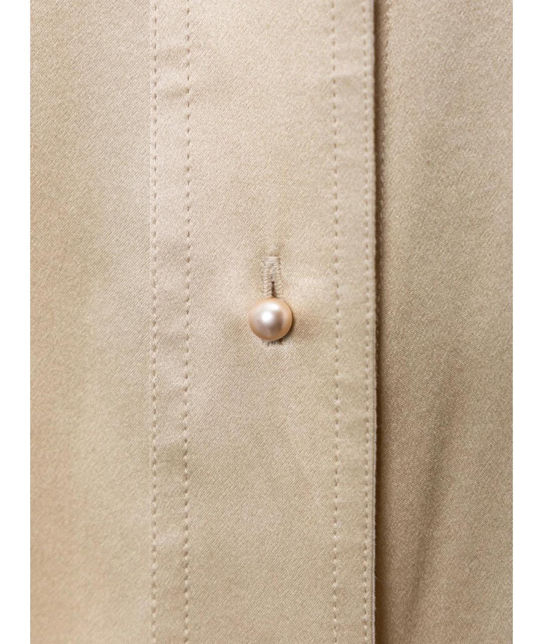 TOTEME Бежевая шелковая блузы, фото 3