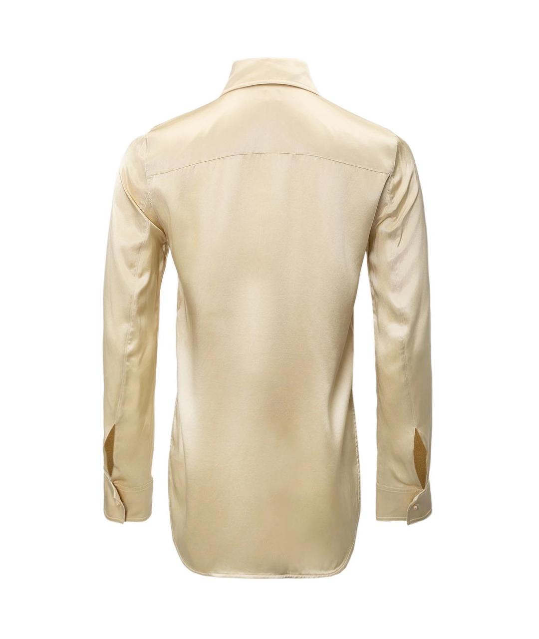 TOTEME Бежевая шелковая блузы, фото 2