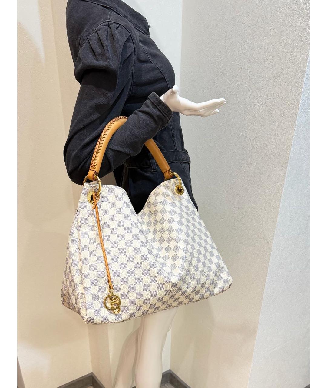 LOUIS VUITTON Белая сумка с короткими ручками, фото 6