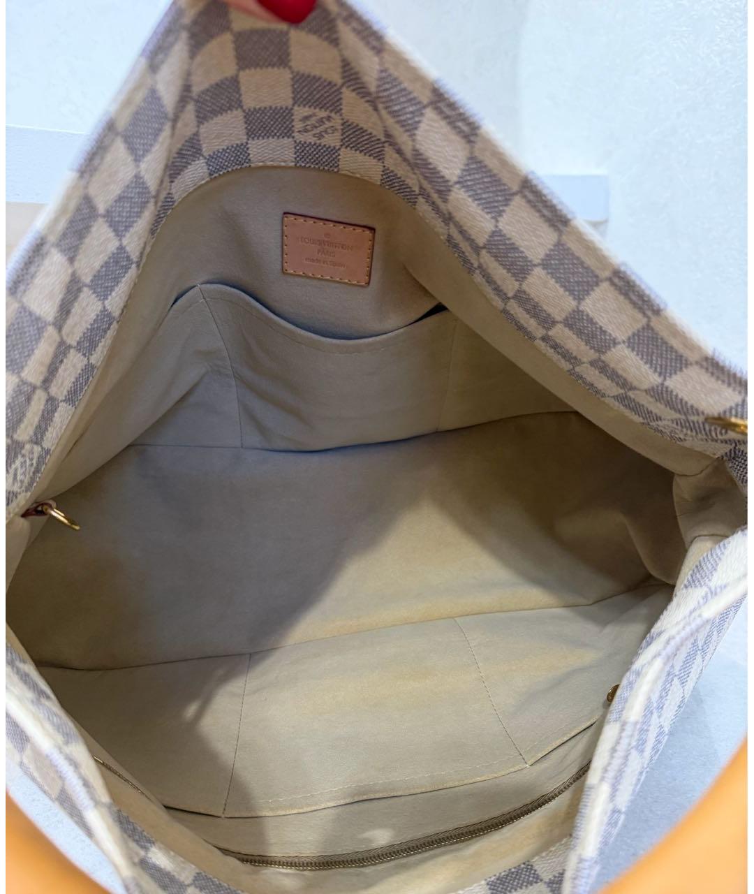 LOUIS VUITTON Белая сумка с короткими ручками, фото 7