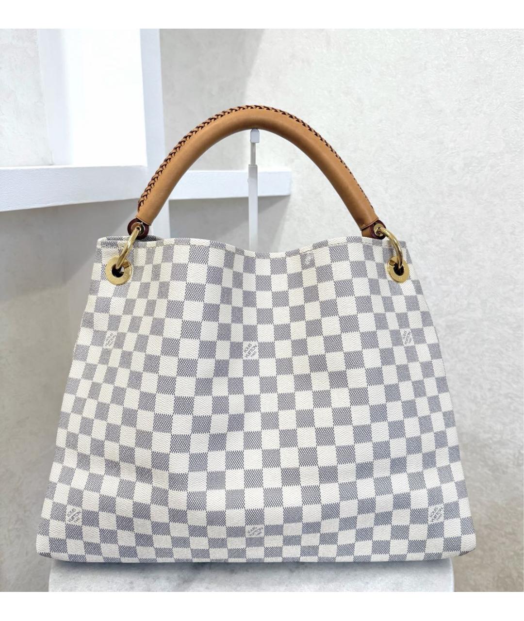 LOUIS VUITTON Белая сумка с короткими ручками, фото 8