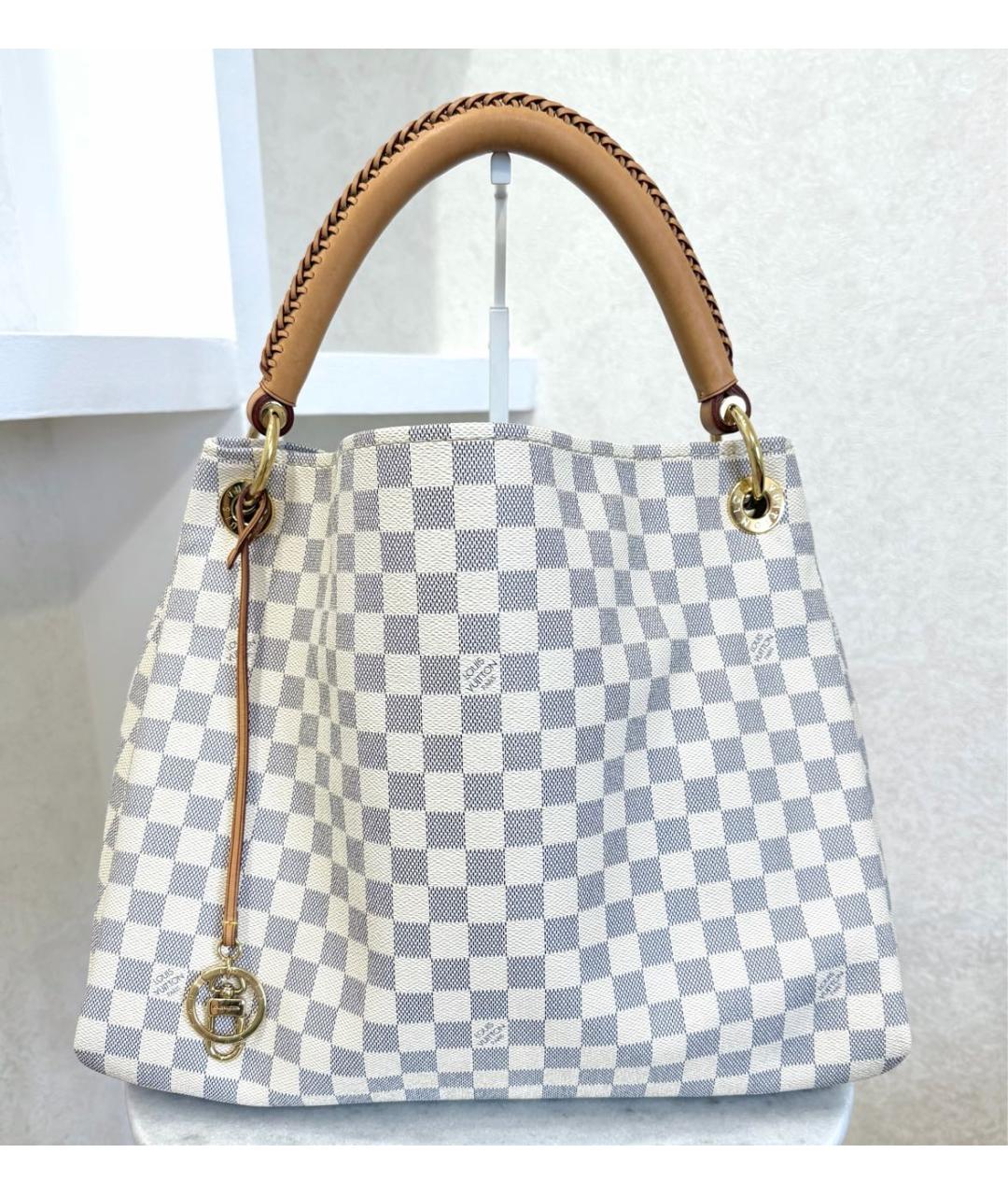 LOUIS VUITTON Белая сумка с короткими ручками, фото 2