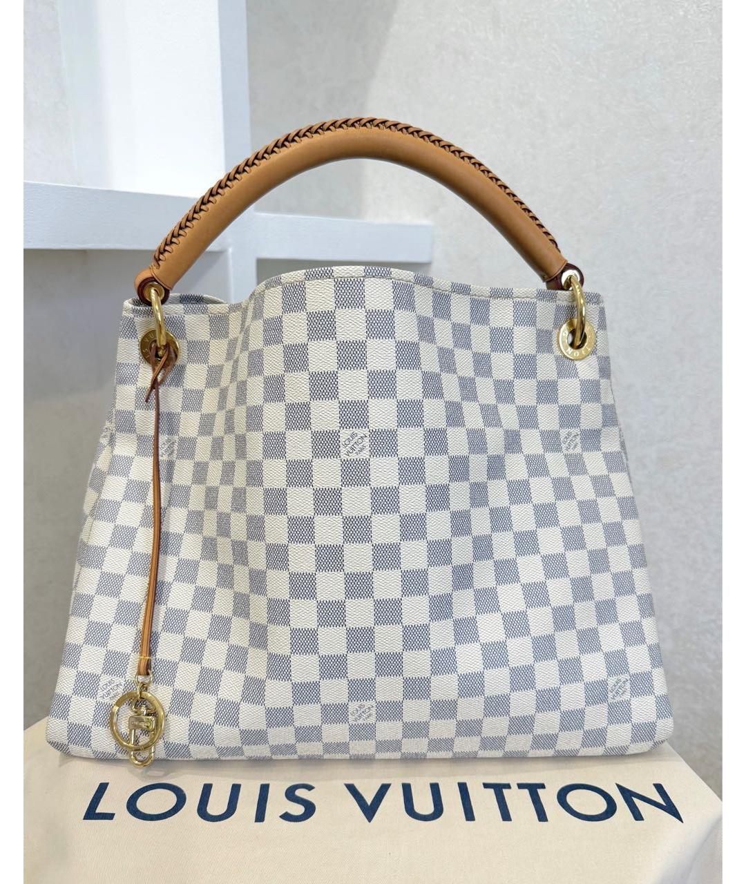 LOUIS VUITTON Белая сумка с короткими ручками, фото 3