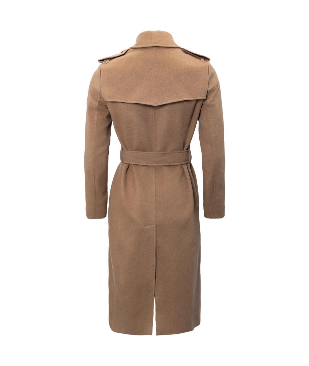 BURBERRY Бежевое шерстяное пальто, фото 2