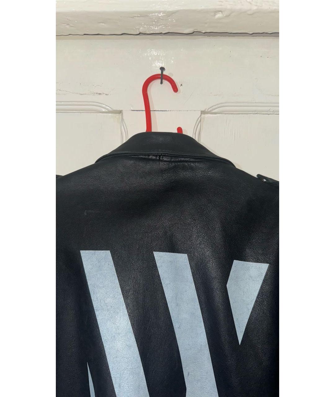 SCHOTT Черная кожаная куртка, фото 2