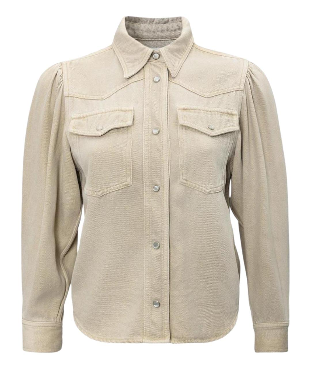 ISABEL MARANT Бежевая хлопковая рубашка, фото 1