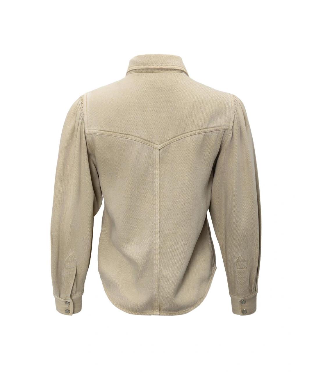 ISABEL MARANT Бежевая хлопковая рубашка, фото 2