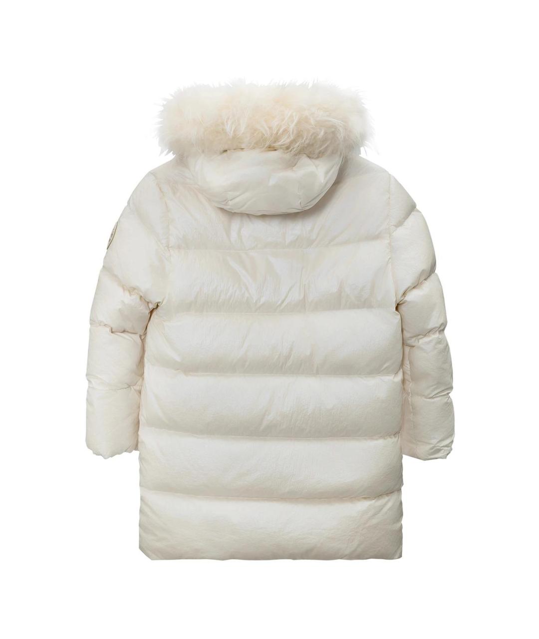 YVES SALOMON Белая полиэстеровая куртка, фото 2