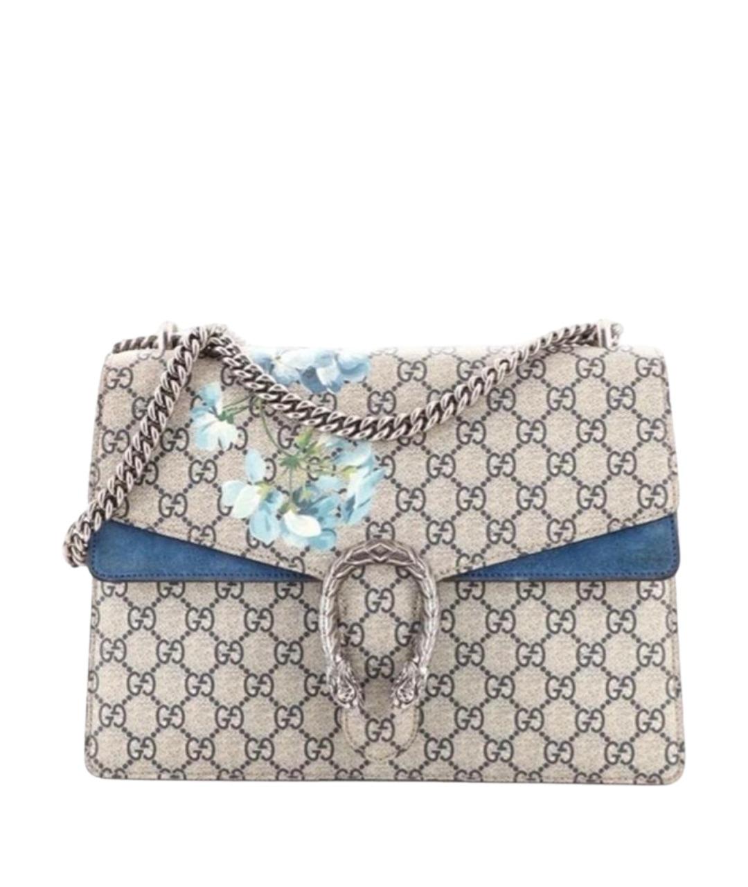 GUCCI Бежевая замшевая сумка через плечо, фото 1