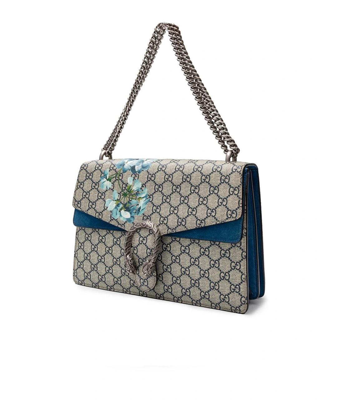 GUCCI Бежевая замшевая сумка через плечо, фото 2