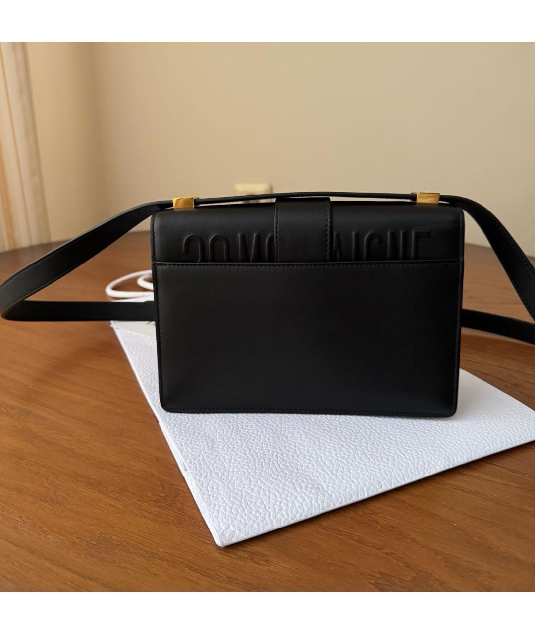 CHRISTIAN DIOR Черная кожаная сумка через плечо, фото 3