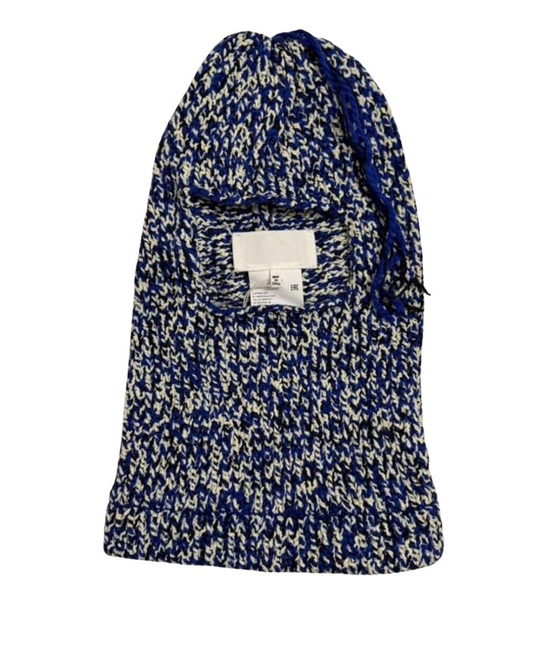 MAISON MARGIELA Синяя шерстяная шапка, фото 1