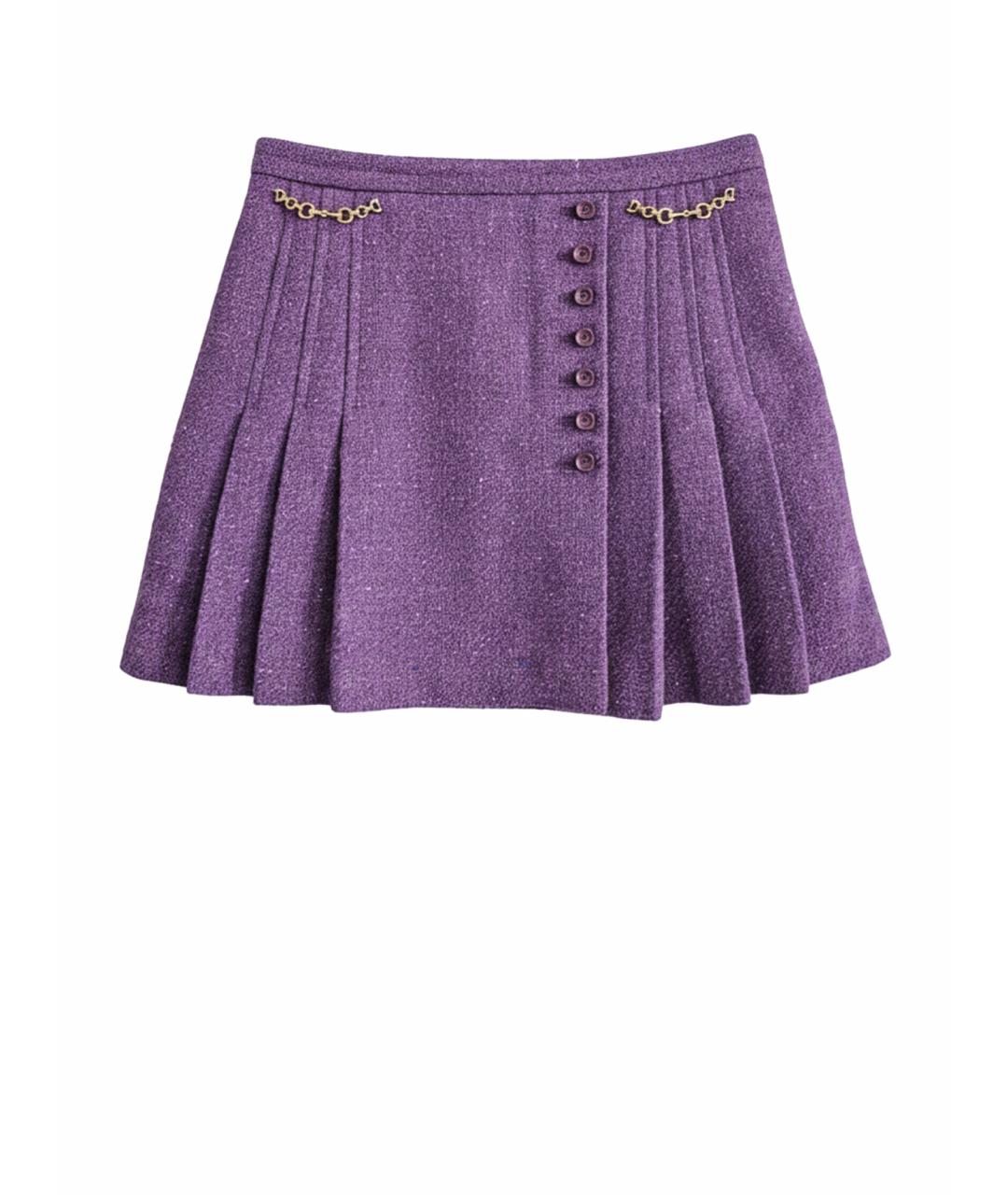 GUCCI Фиолетовая юбка мини, фото 1
