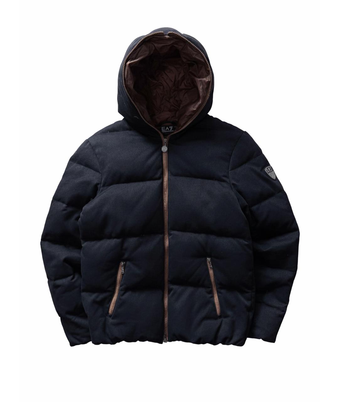 ARMANI EXCHANGE Черный хлопковый пуховик, фото 1