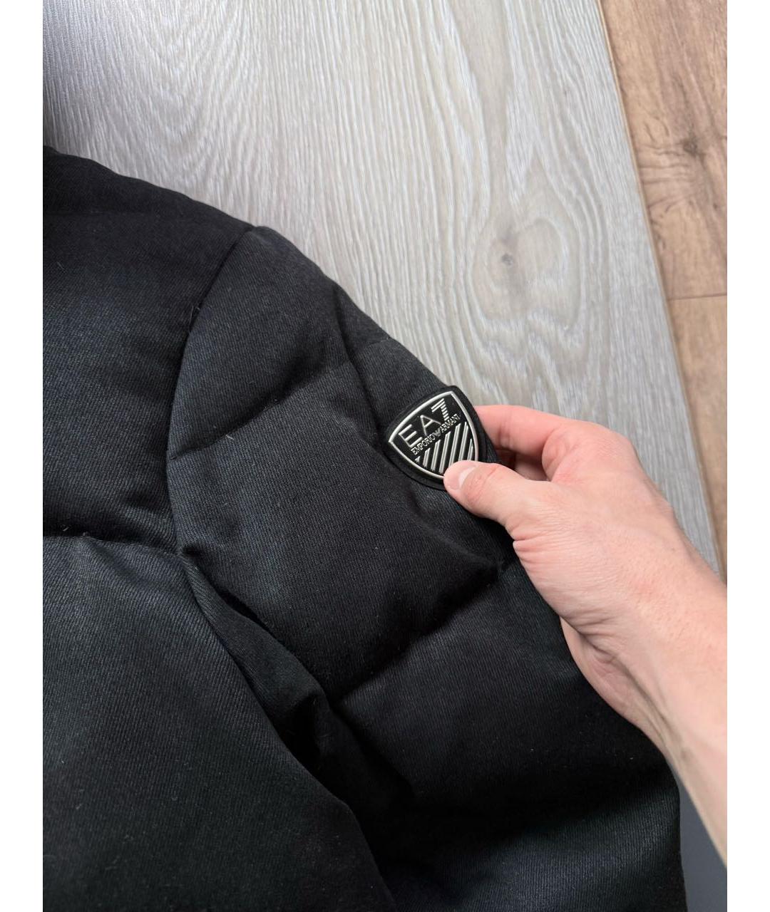 ARMANI EXCHANGE Черный хлопковый пуховик, фото 4