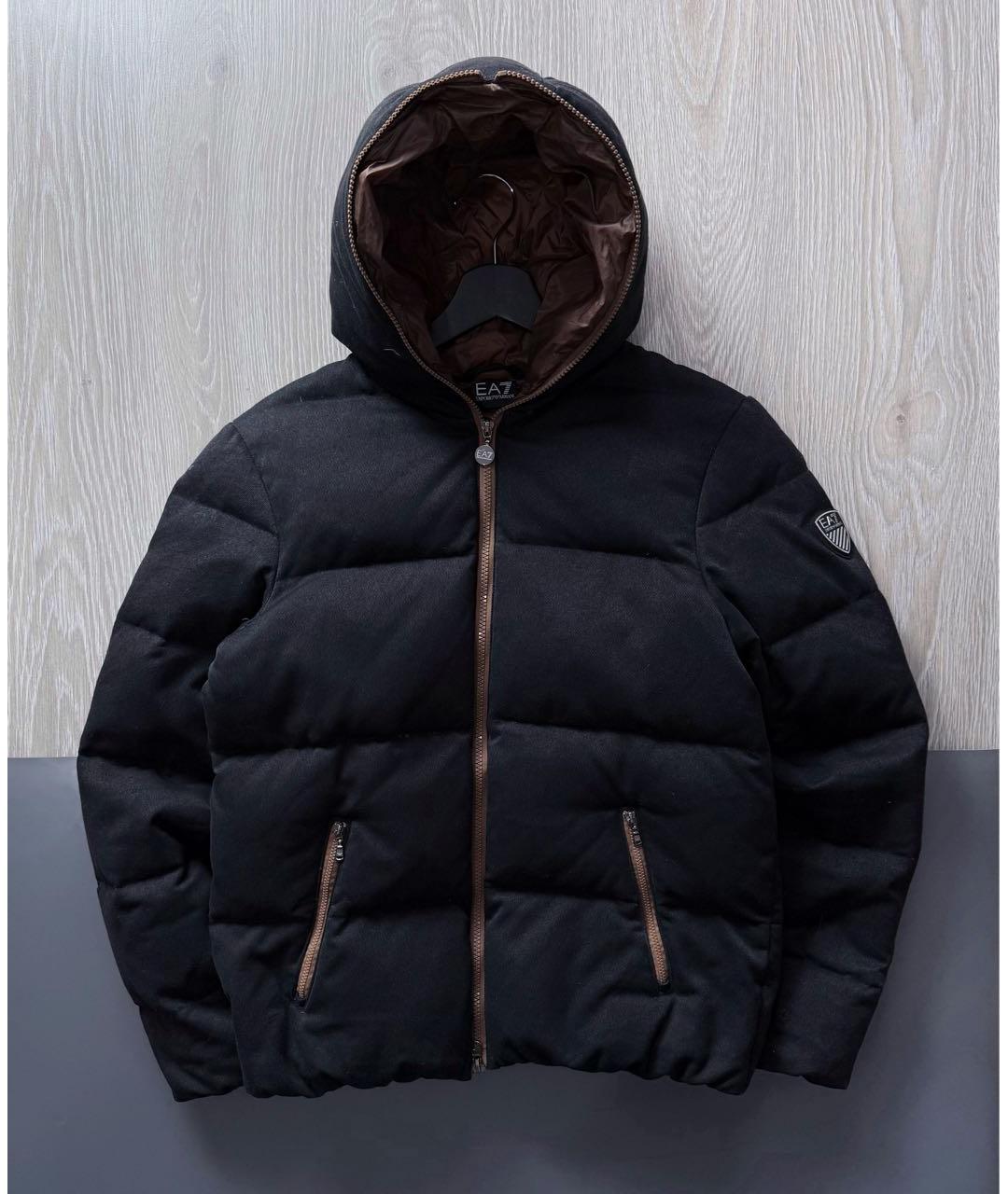 ARMANI EXCHANGE Черный хлопковый пуховик, фото 9