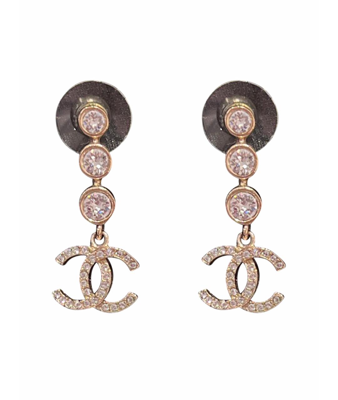 CHANEL Розовые серьги, фото 1