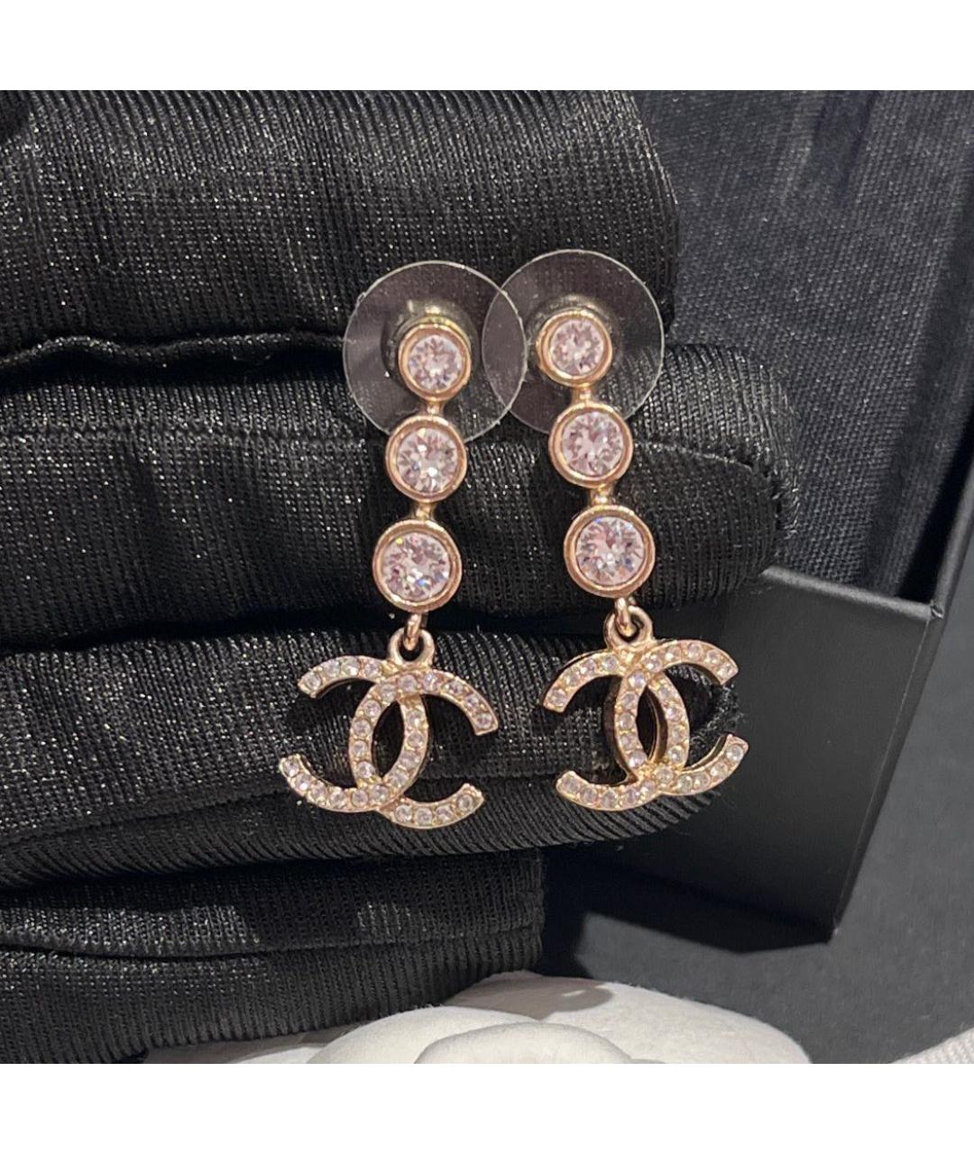 CHANEL Розовые серьги, фото 6