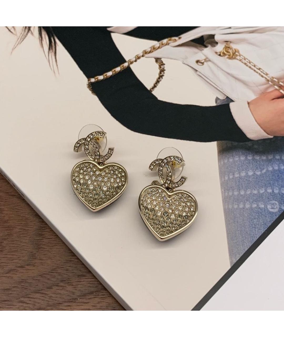 CHANEL Золотые серьги, фото 4