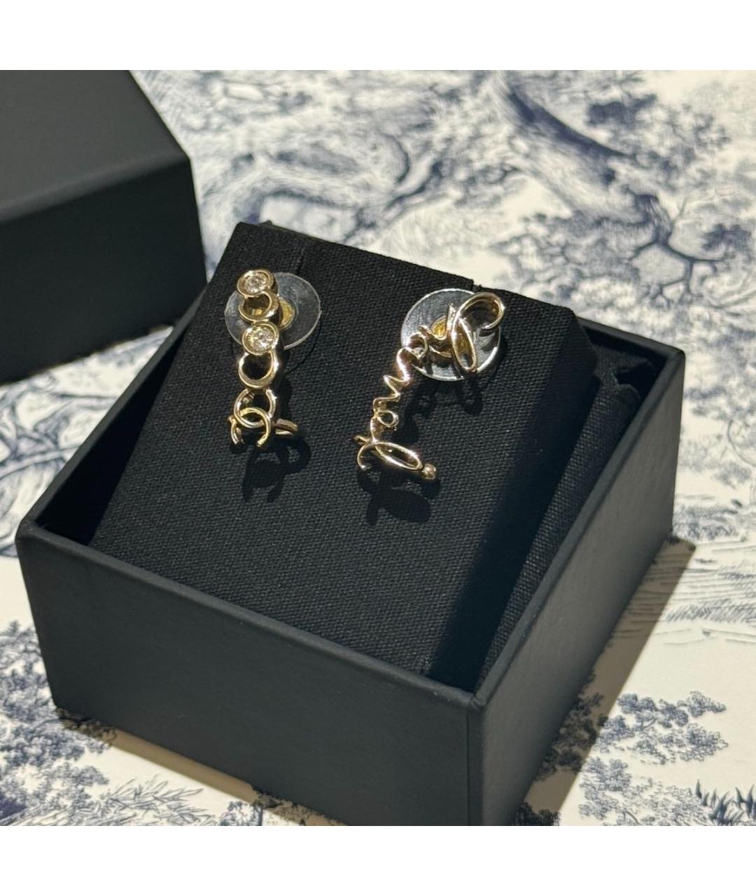 CHANEL Золотые серьги, фото 2