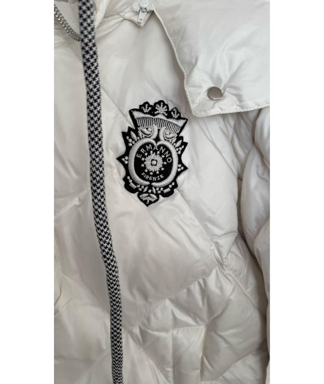 ERMANNO FIRENZE Белая полиэстеровая куртка, фото 5