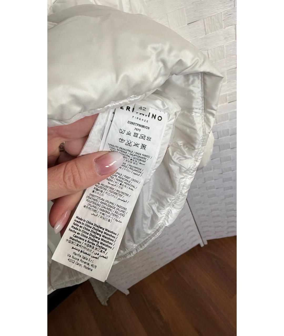 ERMANNO FIRENZE Белая полиэстеровая куртка, фото 6