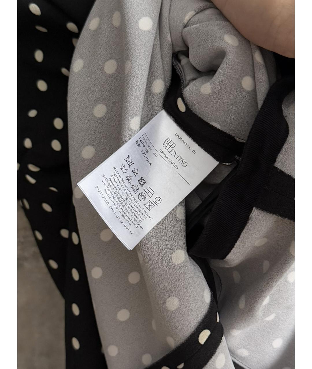 RED VALENTINO Черное полиэстеровое платье, фото 7