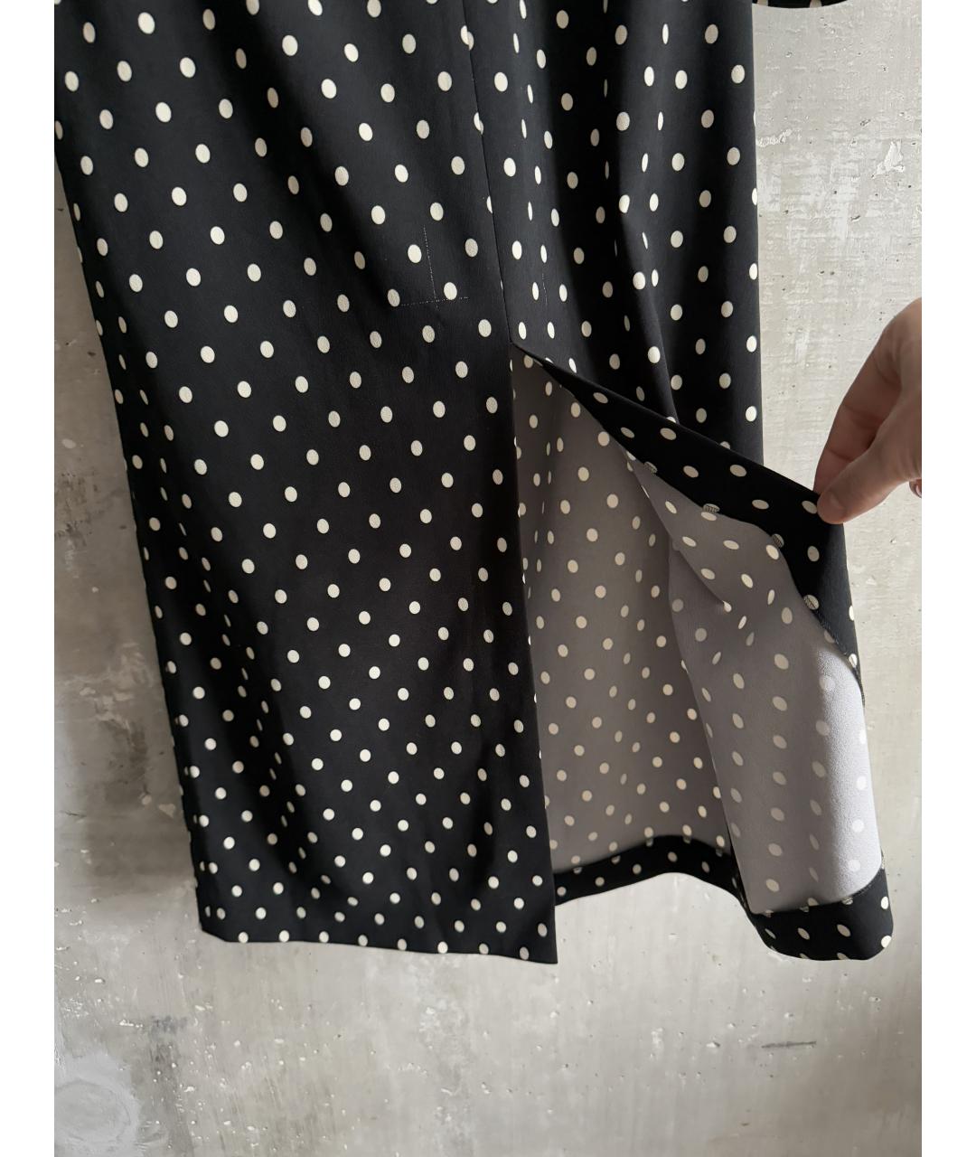 RED VALENTINO Черное полиэстеровое платье, фото 6