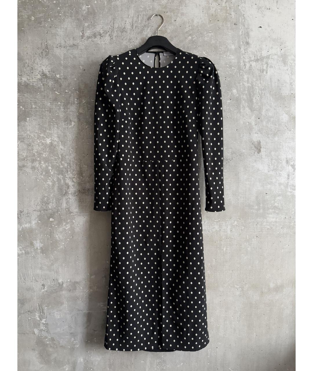 RED VALENTINO Черное полиэстеровое платье, фото 10