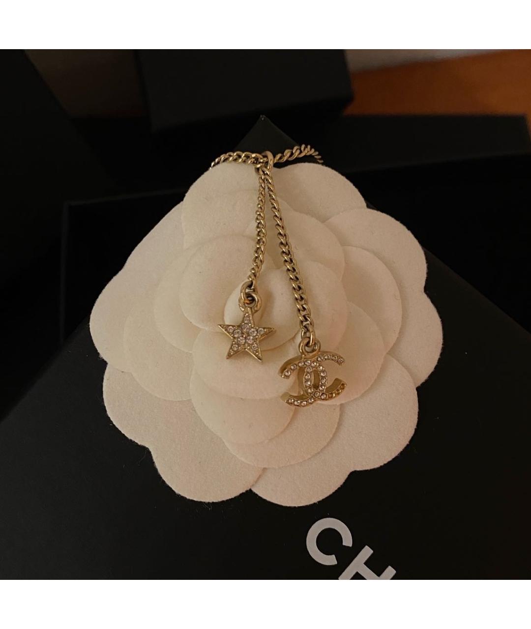 CHANEL Золотое металлическое колье, фото 4