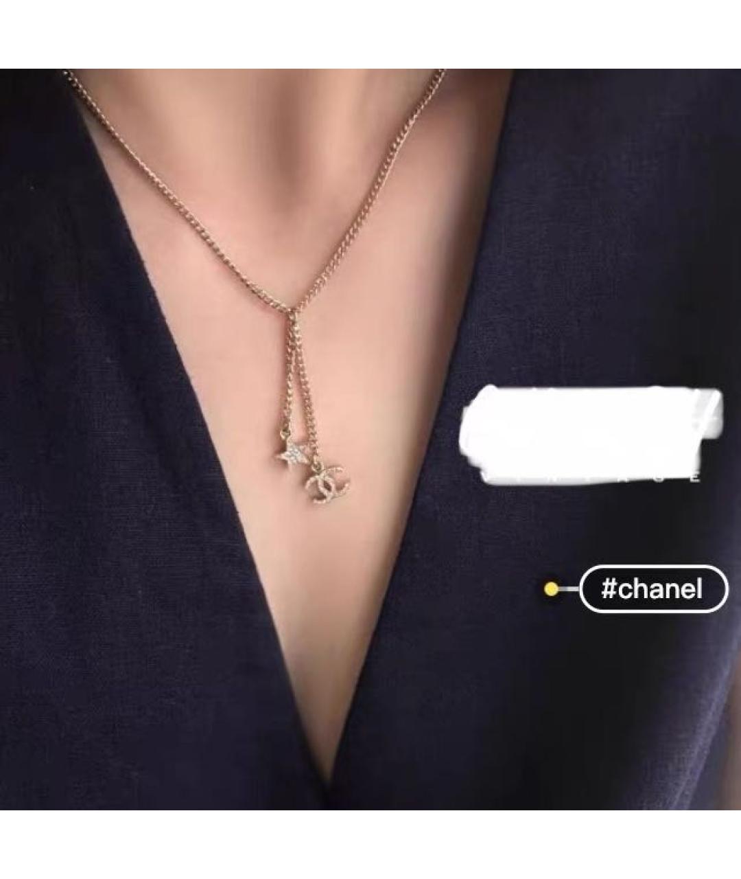 CHANEL Золотое металлическое колье, фото 5