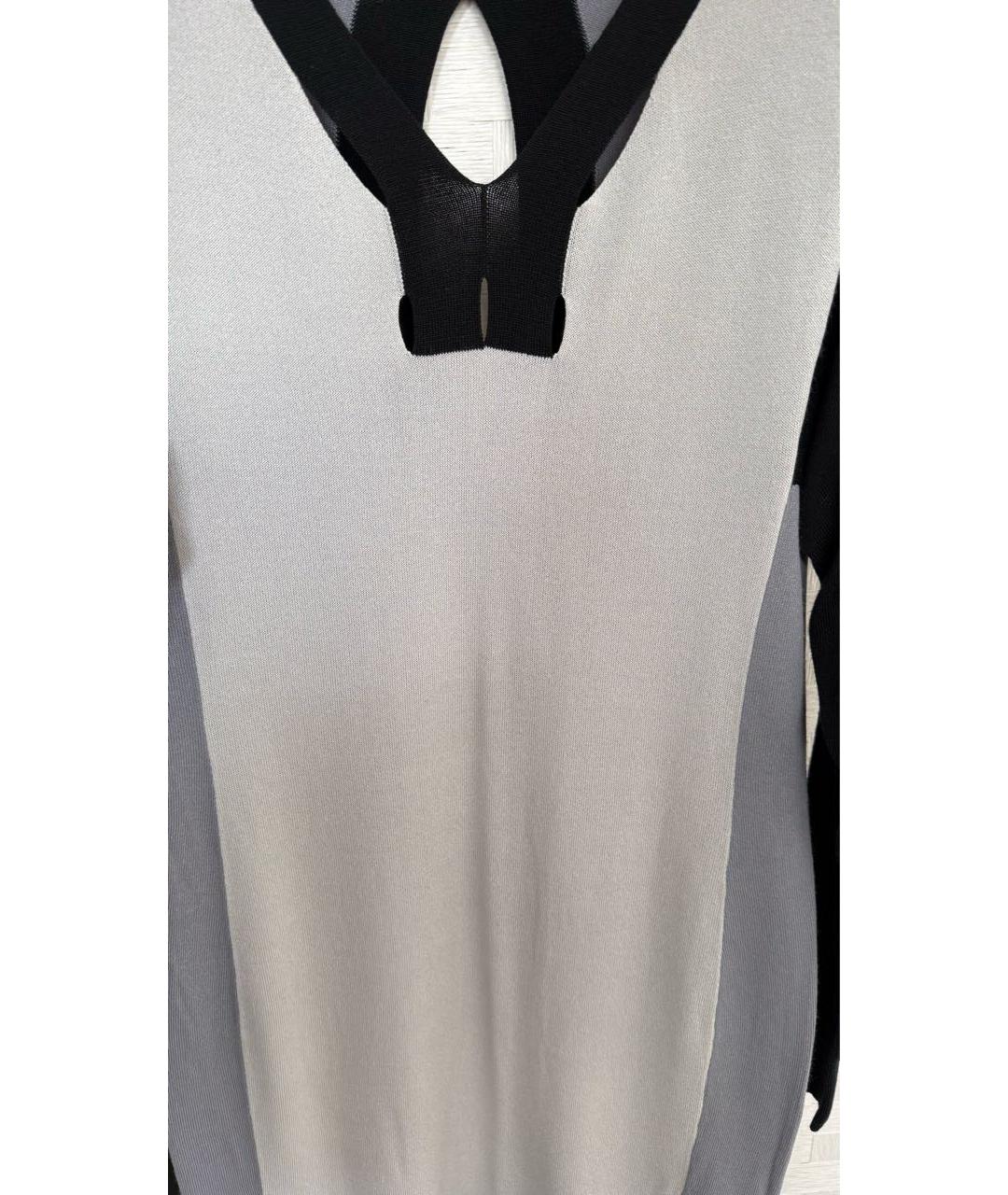 MM6 MAISON MARGIELA Мульти вискозное повседневное платье, фото 4