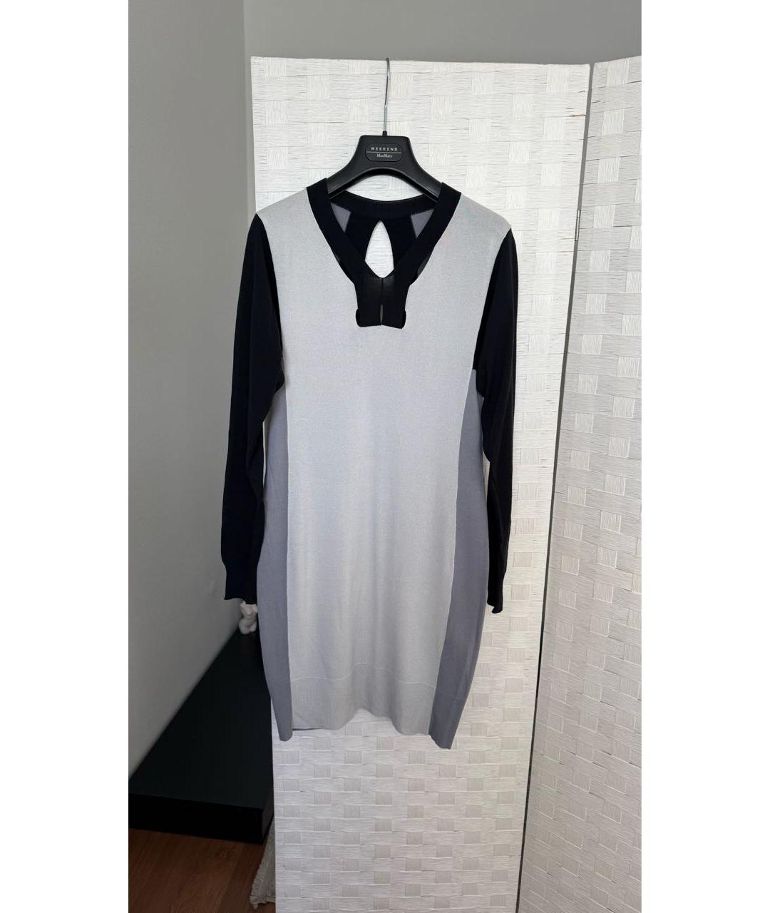 MM6 MAISON MARGIELA Мульти вискозное повседневное платье, фото 6