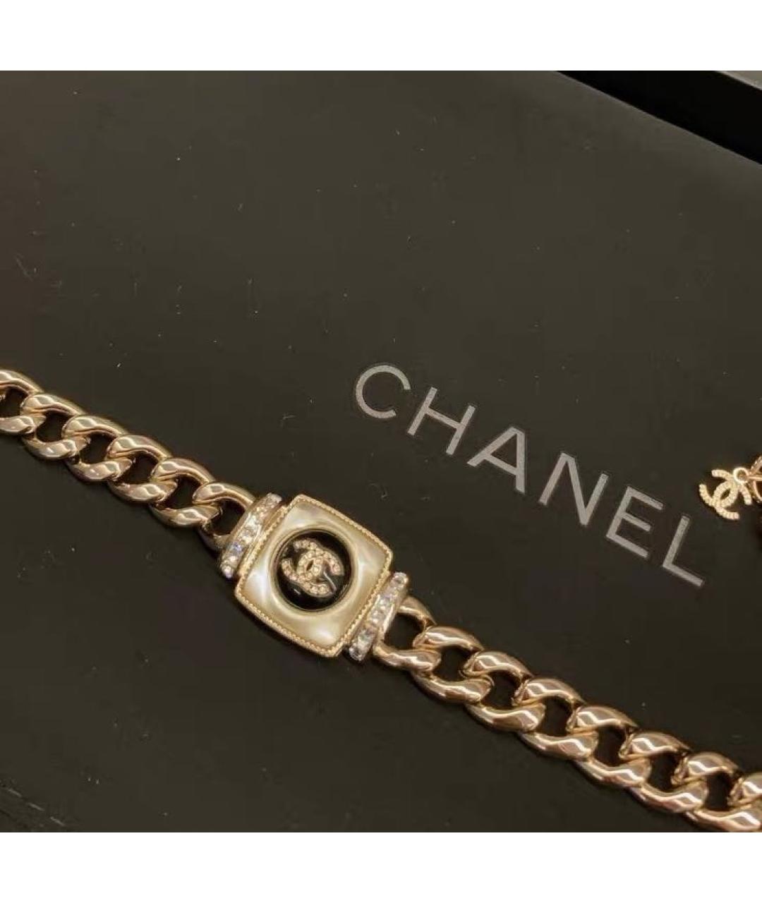 CHANEL Золотое металлическое колье, фото 5