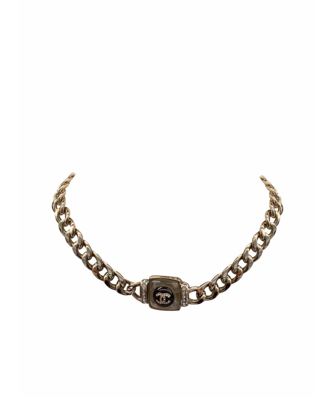 CHANEL Золотое металлическое колье, фото 1