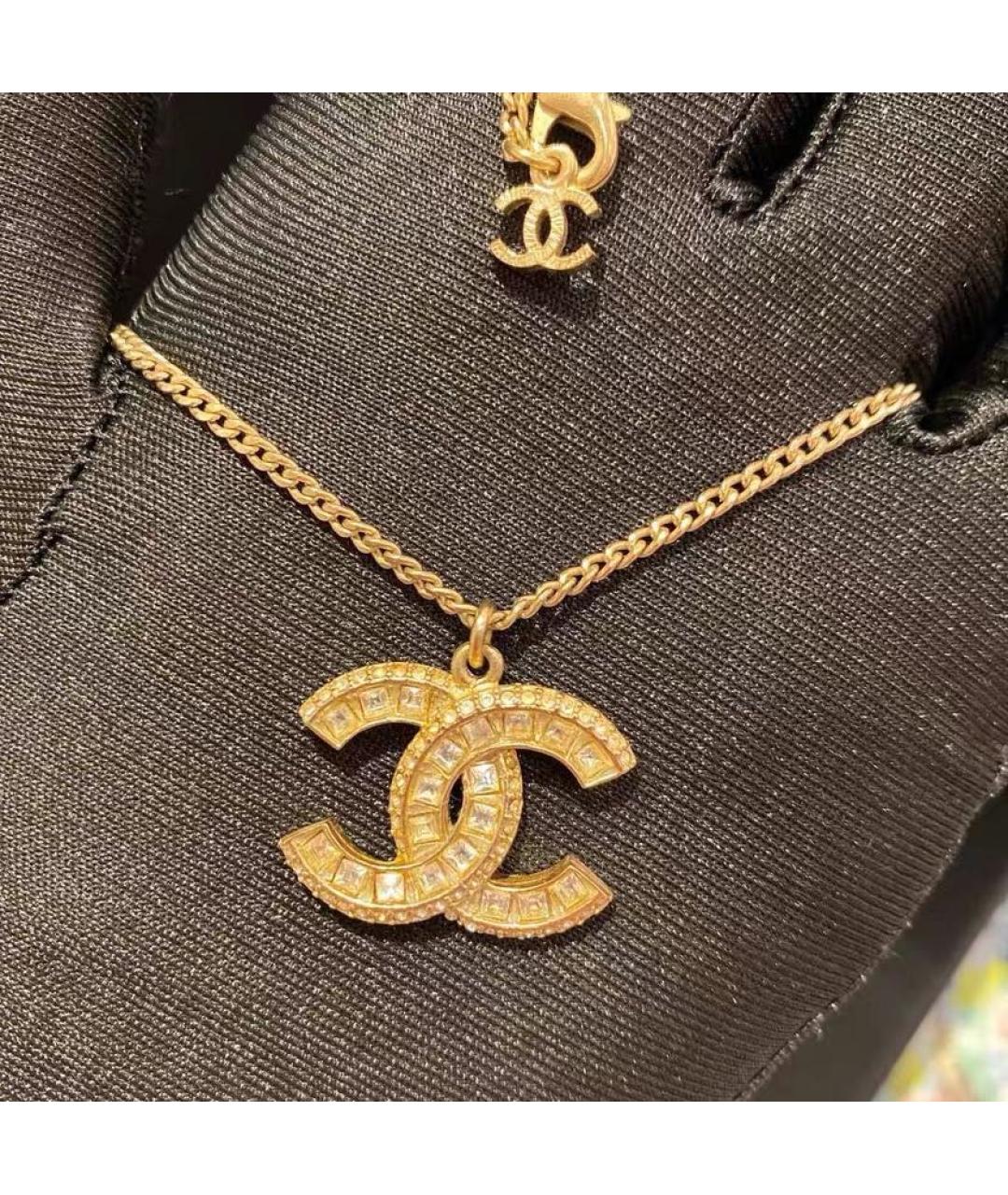 CHANEL Золотое металлическое колье, фото 5