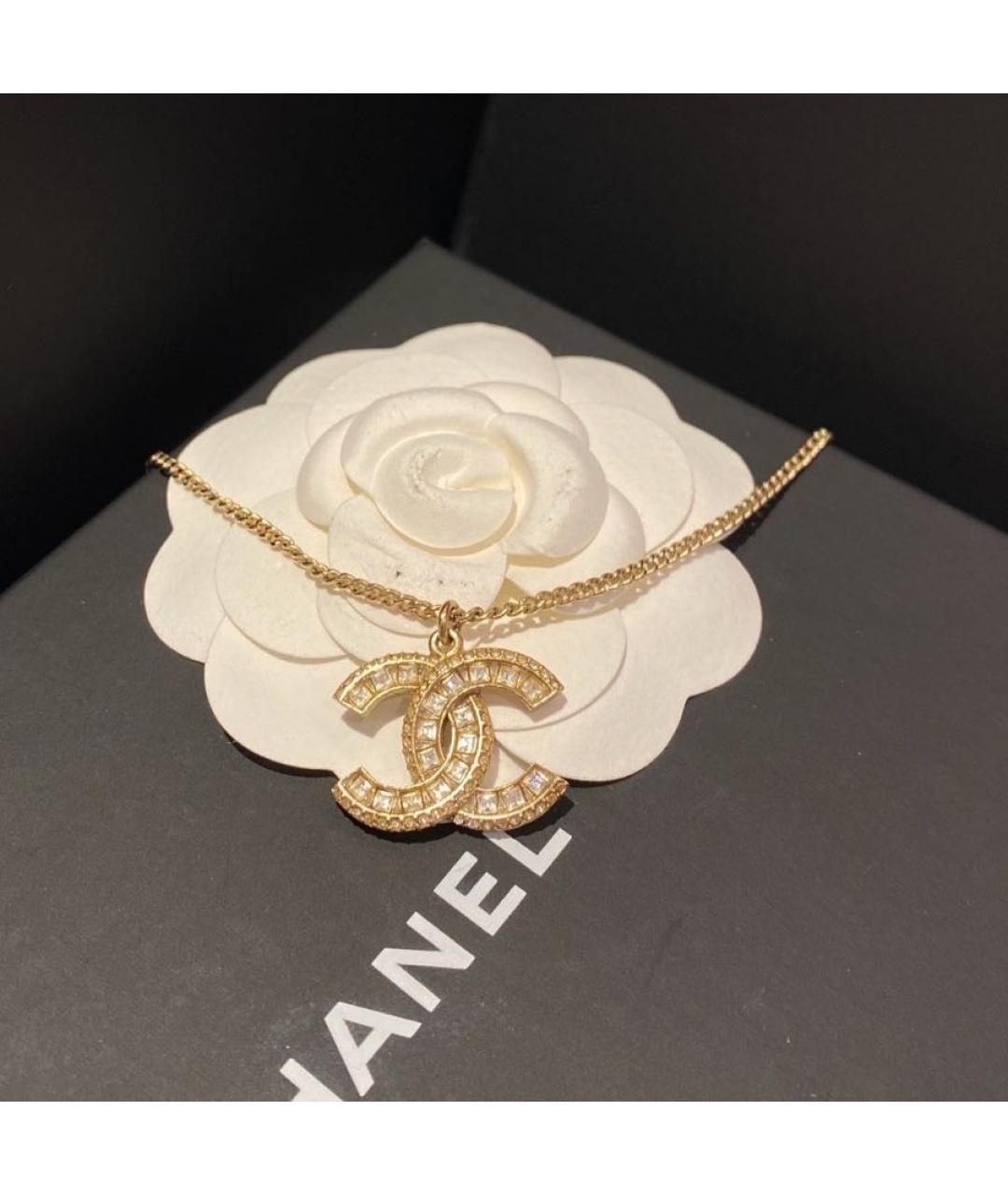 CHANEL Золотое металлическое колье, фото 2