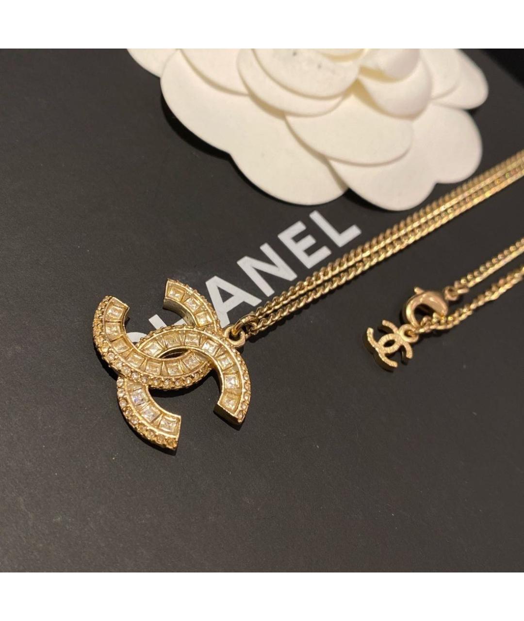 CHANEL Золотое металлическое колье, фото 3