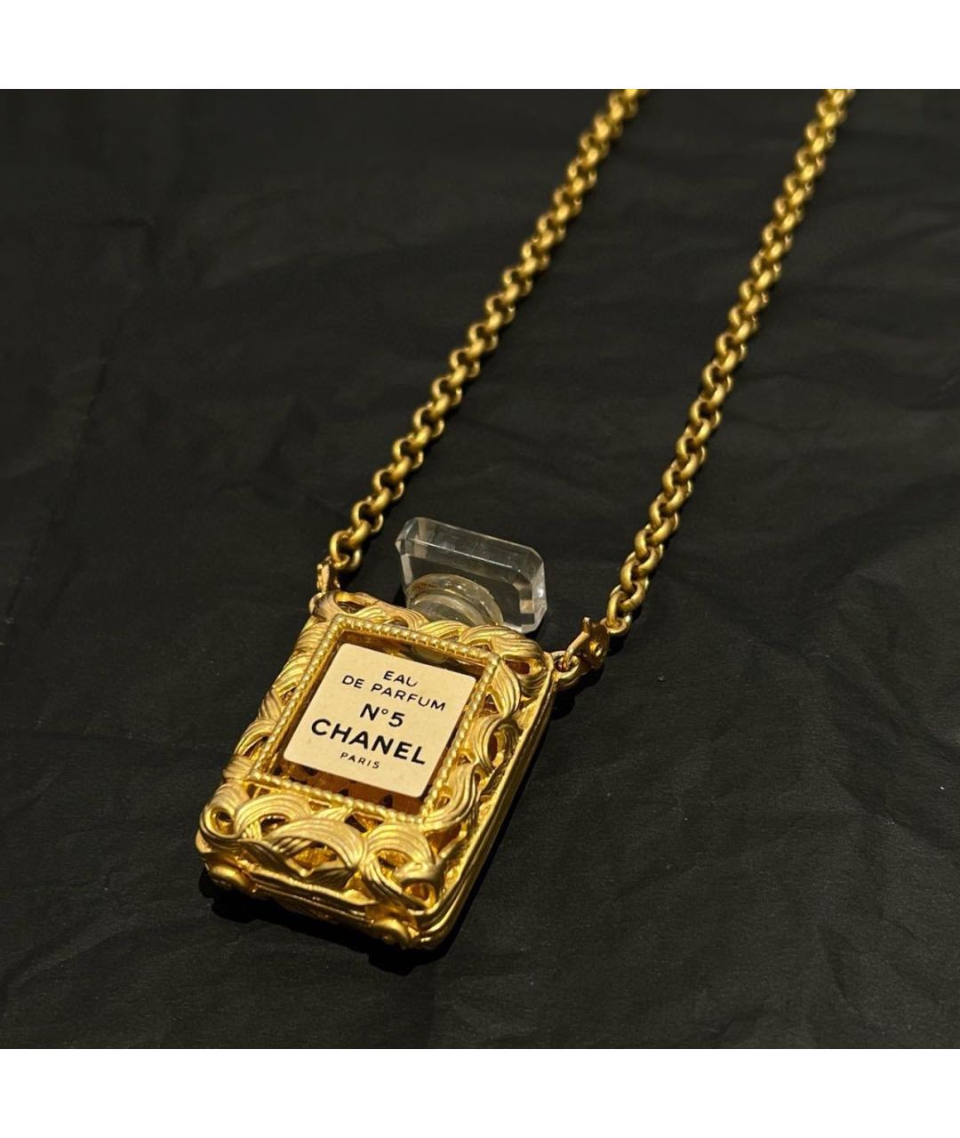 CHANEL Золотое металлическое колье, фото 3