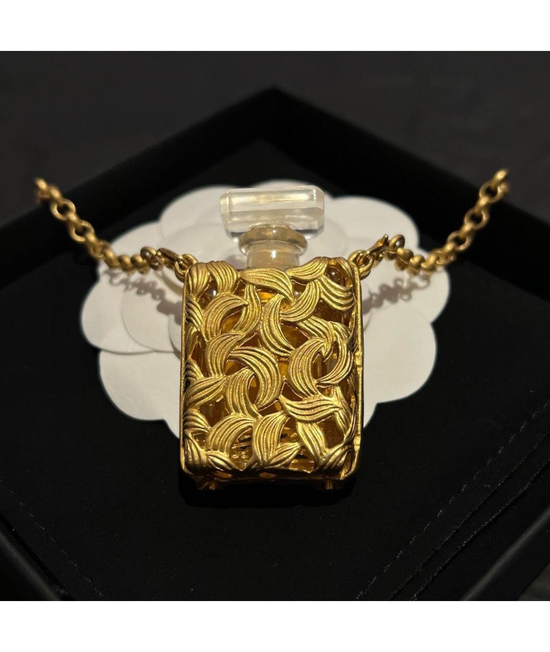 CHANEL Золотое металлическое колье, фото 4